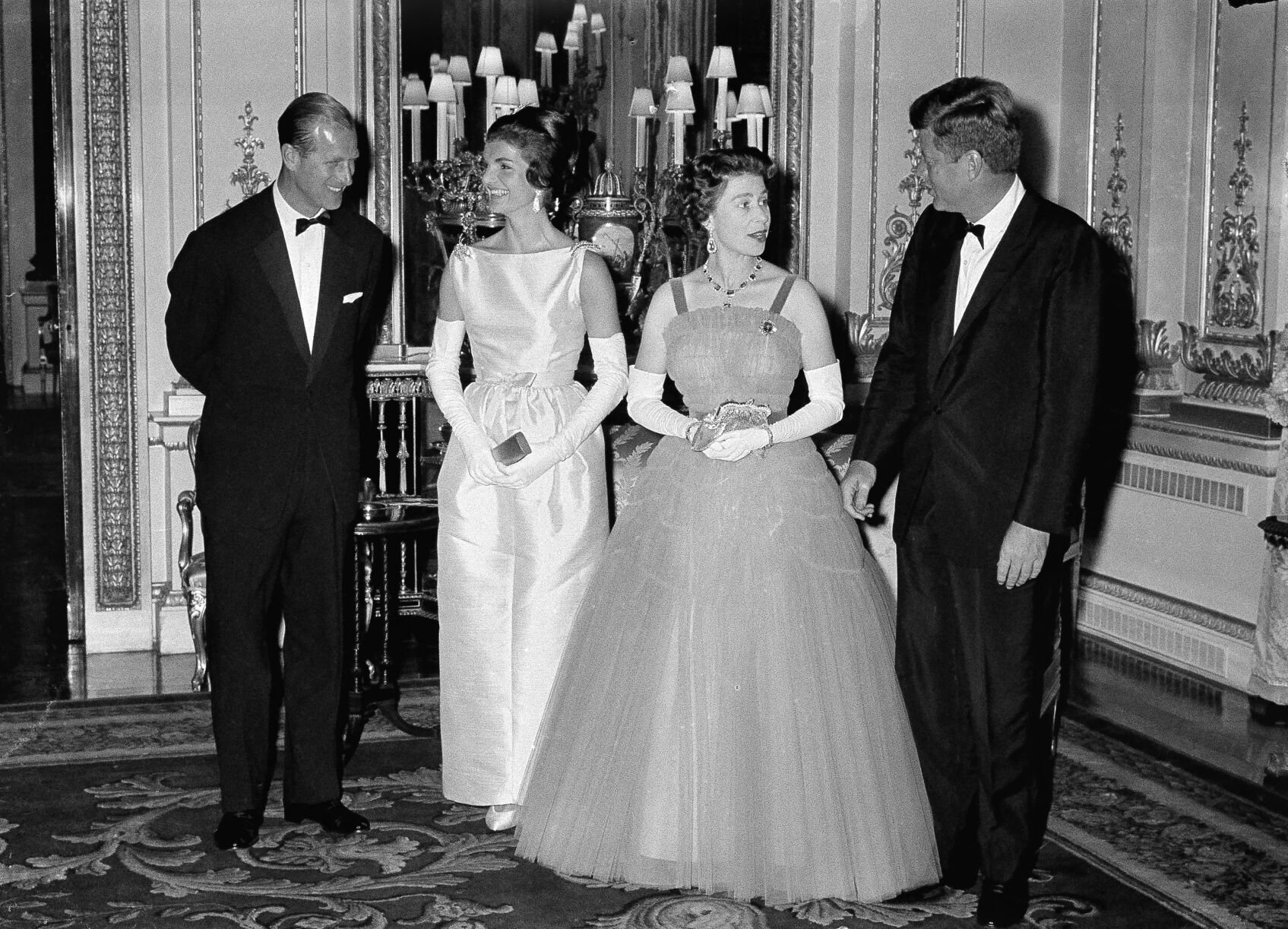 1961: Queen Elizabeth II and President John F. Kennedy